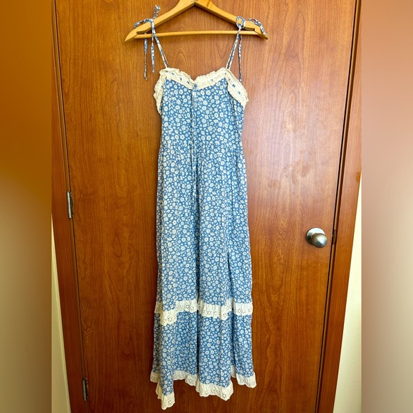 Christy Dawn Emma Dress Blue Calendula - Picture 1 of 4